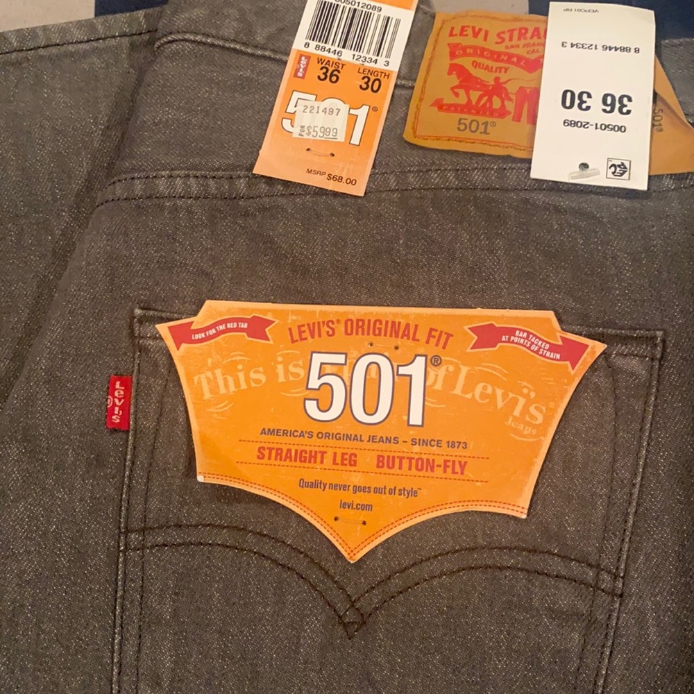 Gray 501 Levis